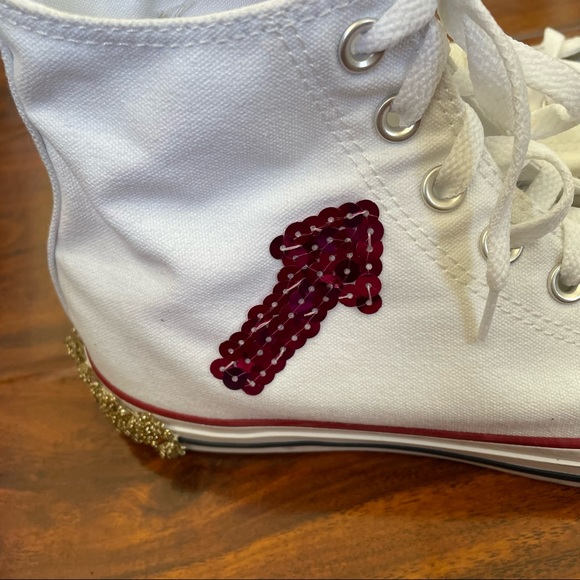 Converse custom made .Size women 10.5 _mens 8.5 - Picture 8 of 10